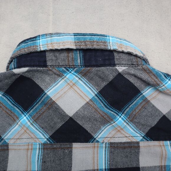 Elixir Shirt Mens L Multicolor Long Sleeve Collared Casual Button Up Cotton - Picture 12 of 16